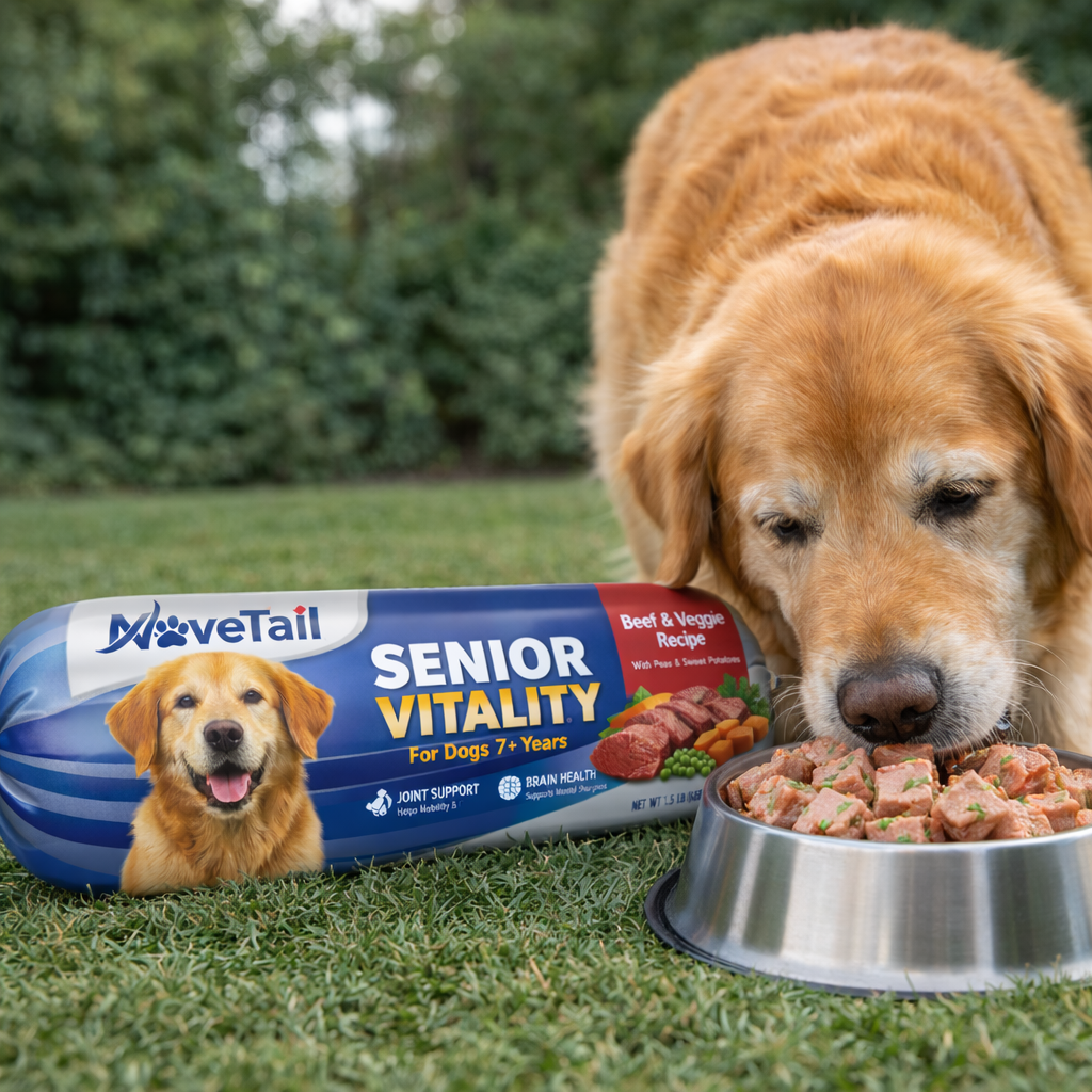 MoveTail Senior Vitality Fresh Dog Food Roll