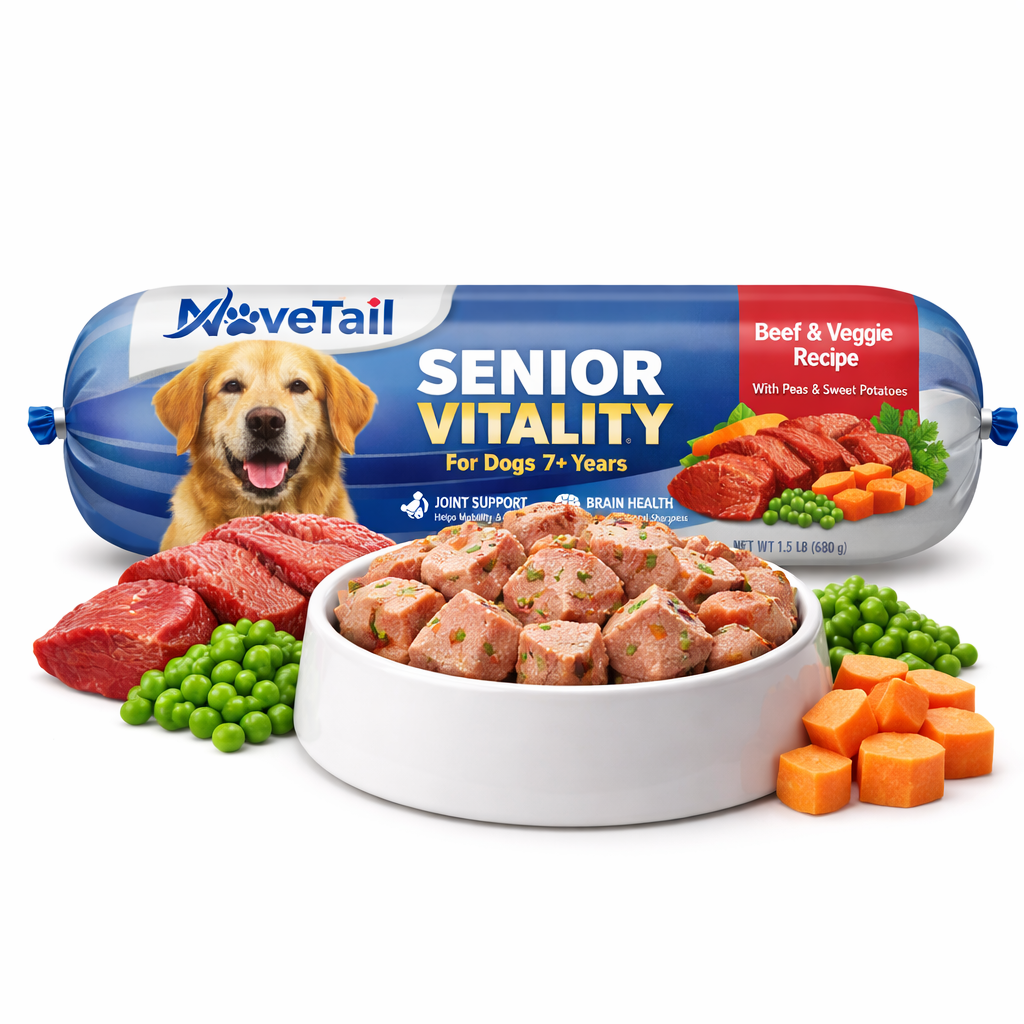 MoveTail Senior Vitality Fresh Dog Food Roll