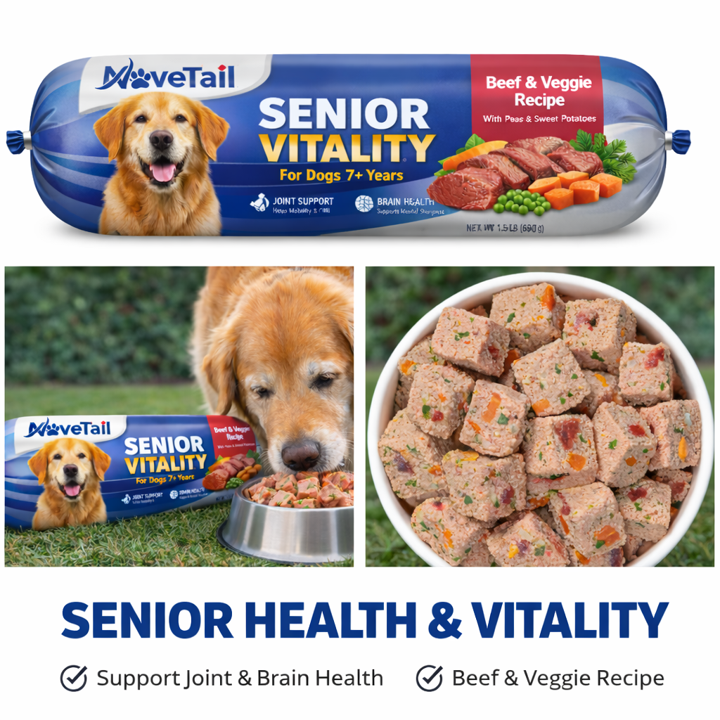 MoveTail Senior Vitality Fresh Dog Food Roll