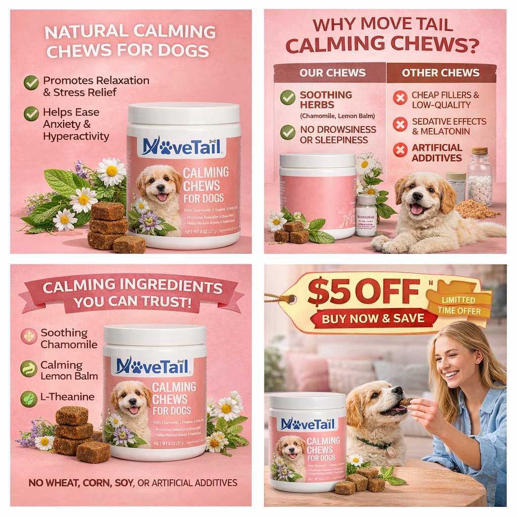 MoveTail Calming Chews for Dogs