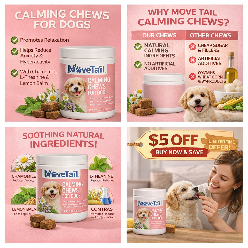 MoveTail Calming Chews for Dogs