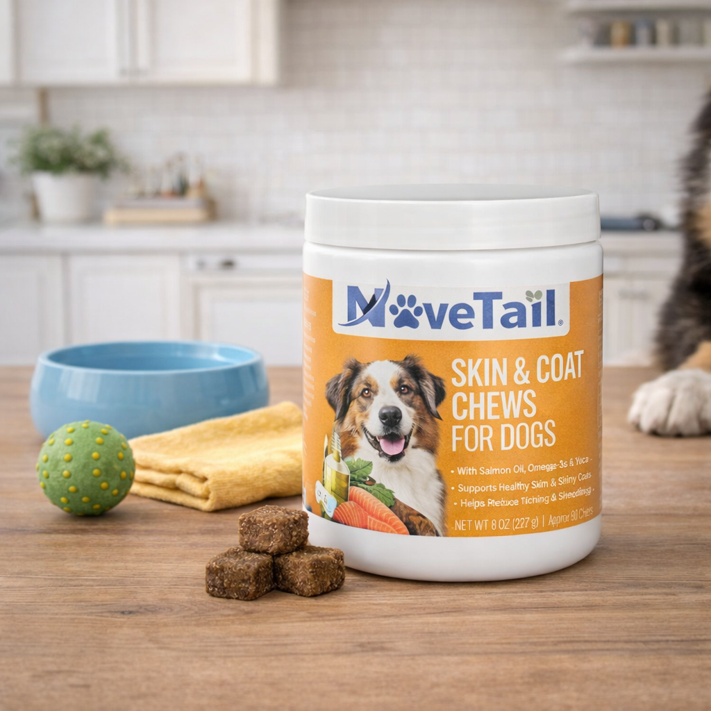 MoveTail Skin & Coat Chews for Dogs
