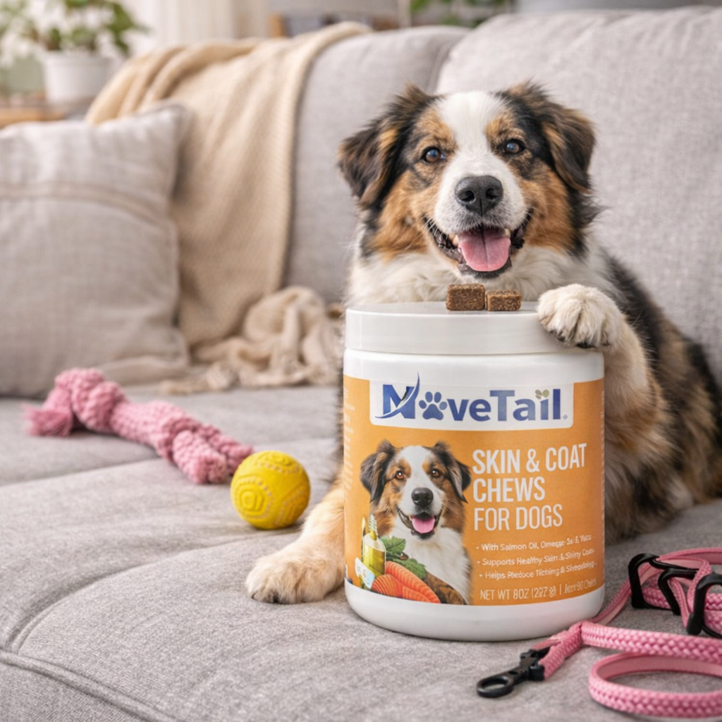 MoveTail Skin & Coat Chews for Dogs