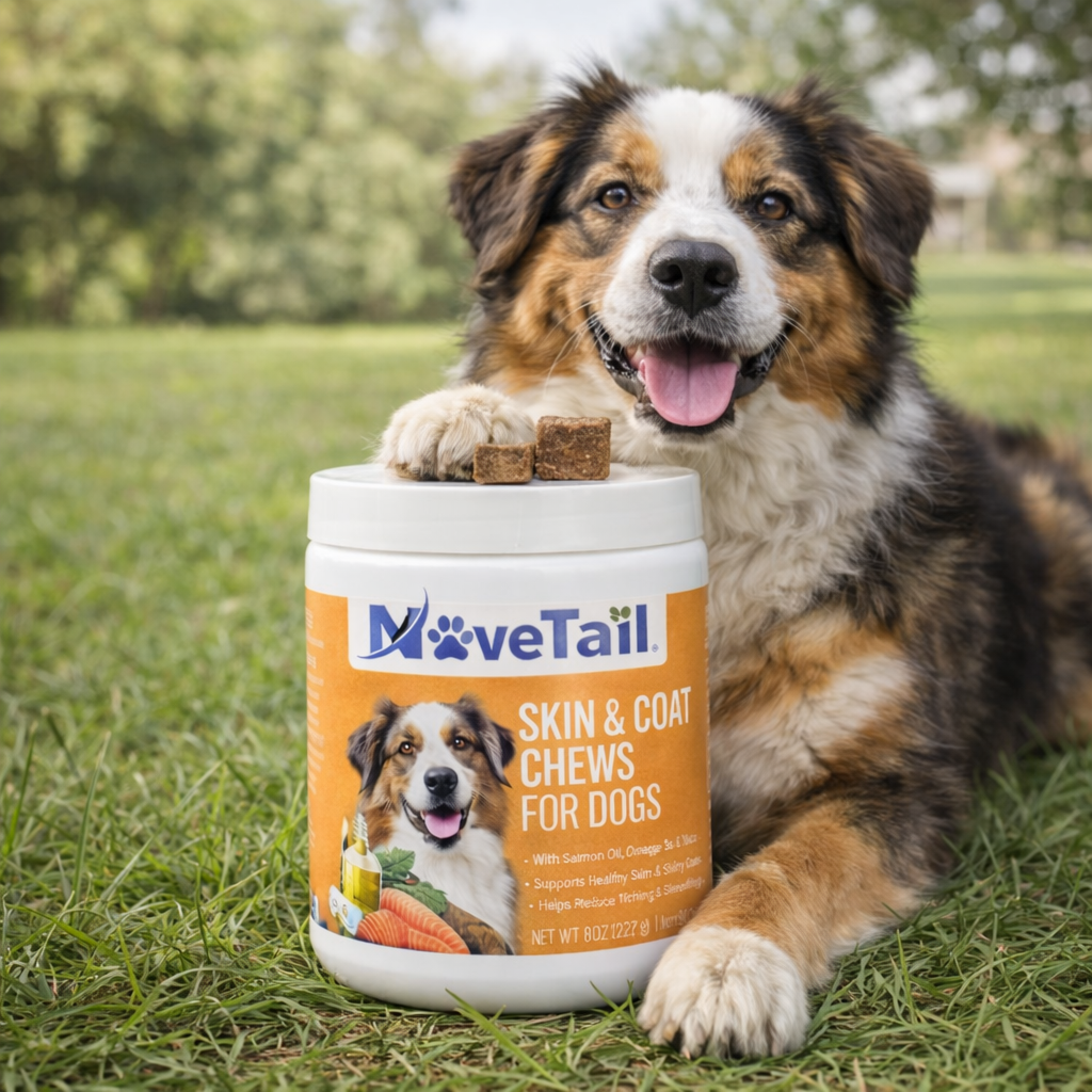MoveTail Skin & Coat Chews for Dogs