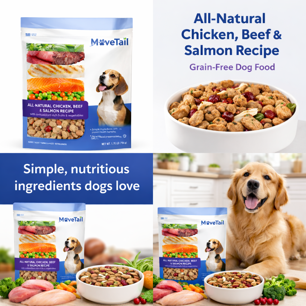 MoveTail All-Natural Chicken, Beef & Salmon Recipe