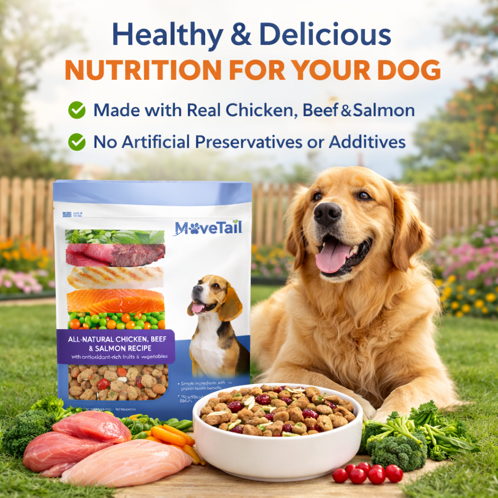 MoveTail All-Natural Chicken, Beef & Salmon Recipe