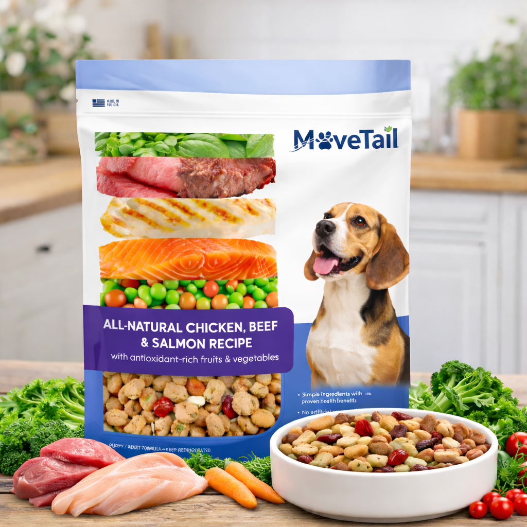 MoveTail All-Natural Chicken, Beef & Salmon Recipe