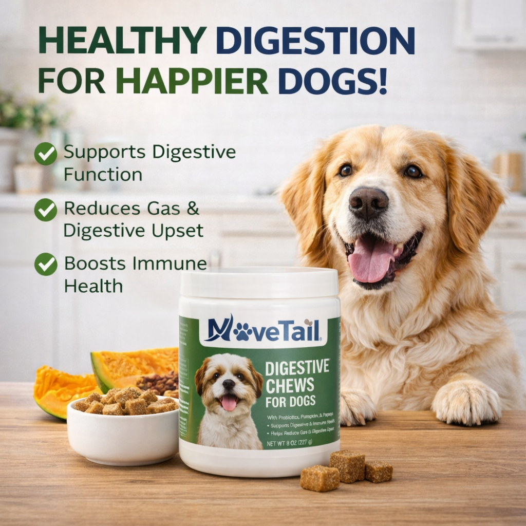MoveTail Digestive Chews for Dogs