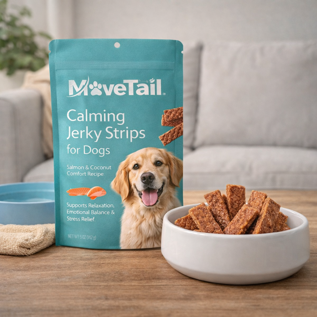 MoveTail Calming Jerky Strips for Dogs