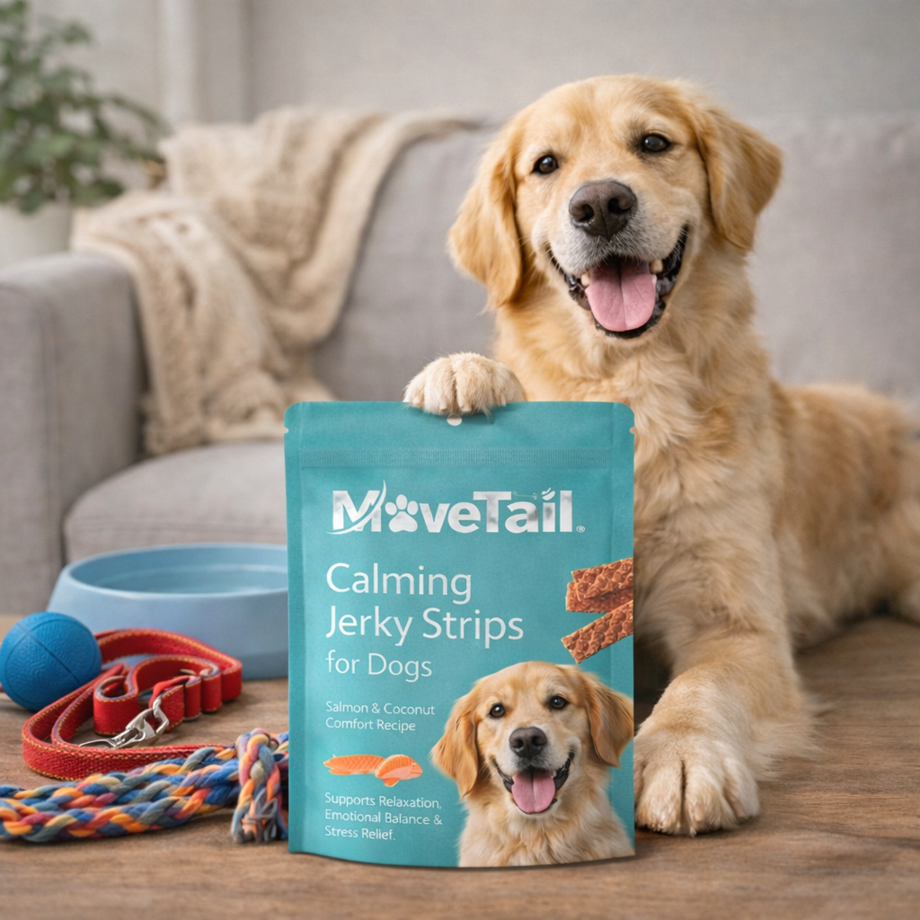 MoveTail Calming Jerky Strips for Dogs